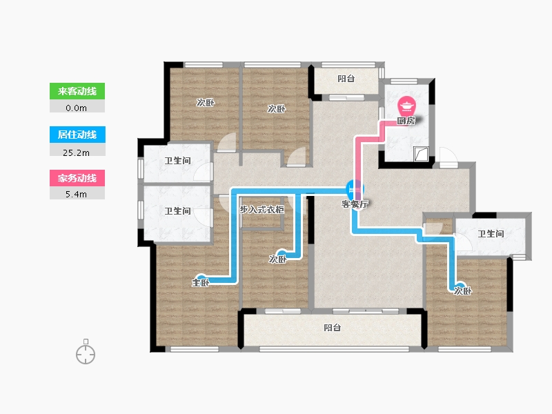 浙江省-金华市-稠州府-152.00-户型库-动静线