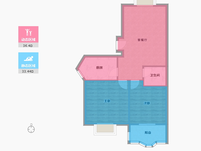 河南省-郑州市-21世纪湖适-64.00-户型库-动静分区