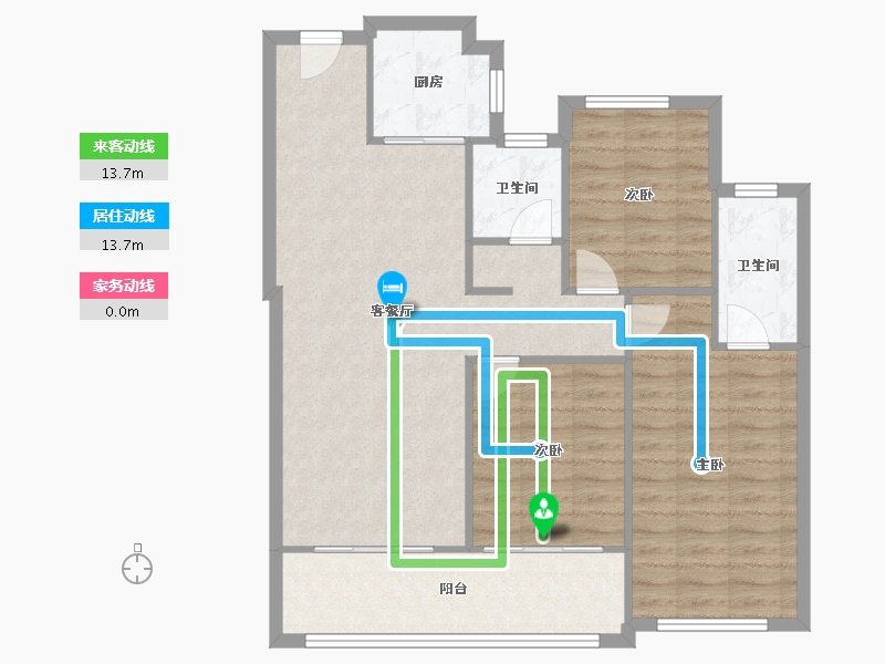 浙江省-湖州市-滨江·春辰里-87.20-户型库-动静线