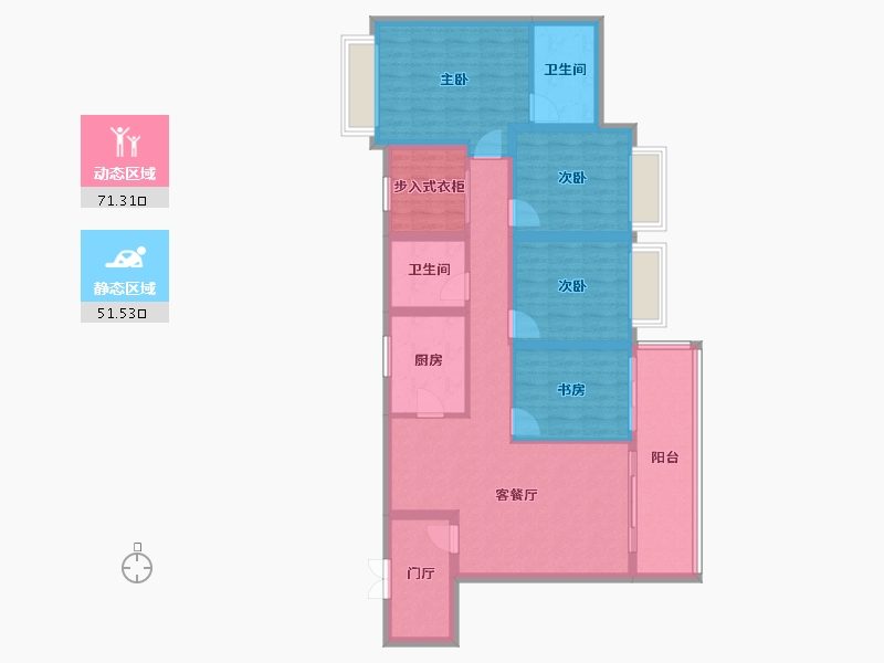 广东省-广州市-力程建设增城山水合悦花园项目-105.60-户型库-动静分区