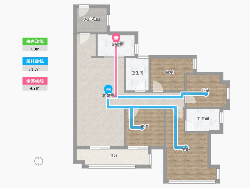 广东省-广州市-颐安俪都府-90.00-户型库-动静线