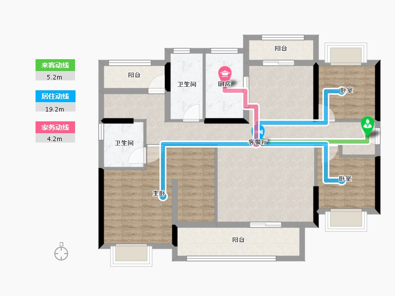 广东省-清远市-金丰壹方江山-110.42-户型库-动静线