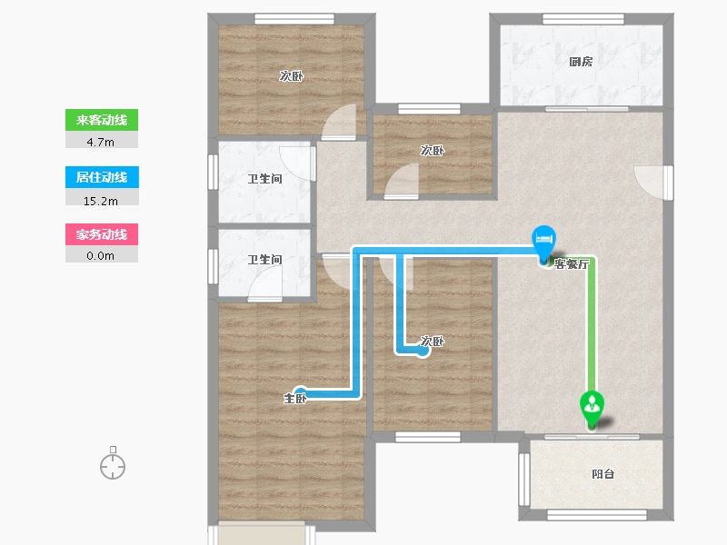 安徽省-合肥市-联投新安里C区-99.20-户型库-动静线