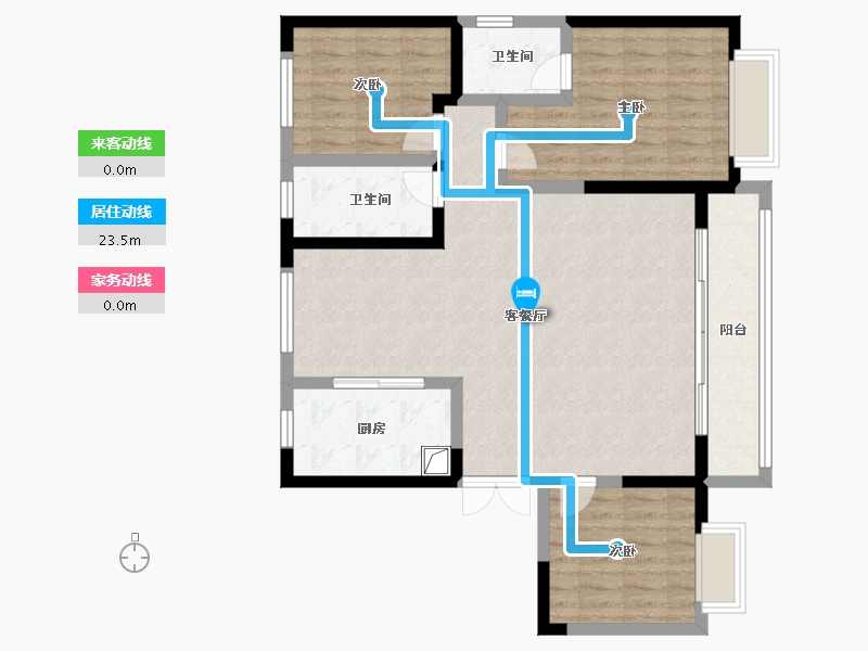 甘肃省-定西市-悦璟尚品-111.14-户型库-动静线