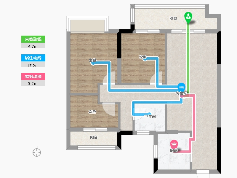 江西省-南昌市-电建产控洺悦府-71.20-户型库-动静线