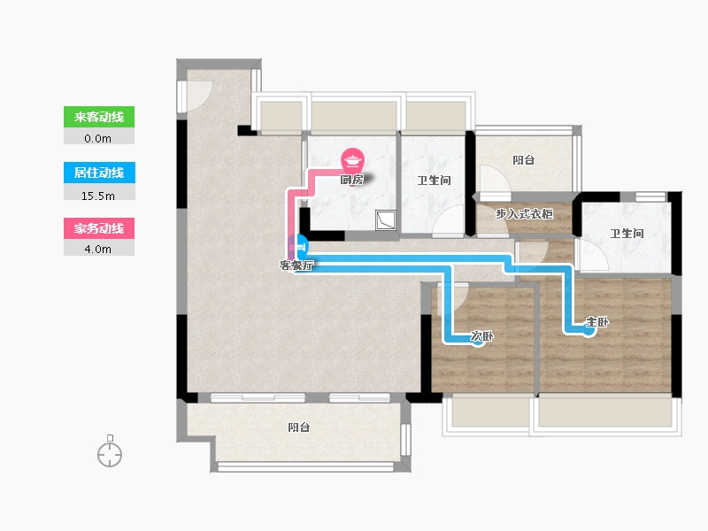 江苏省-苏州市-爱情云锦万象-79.20-户型库-动静线