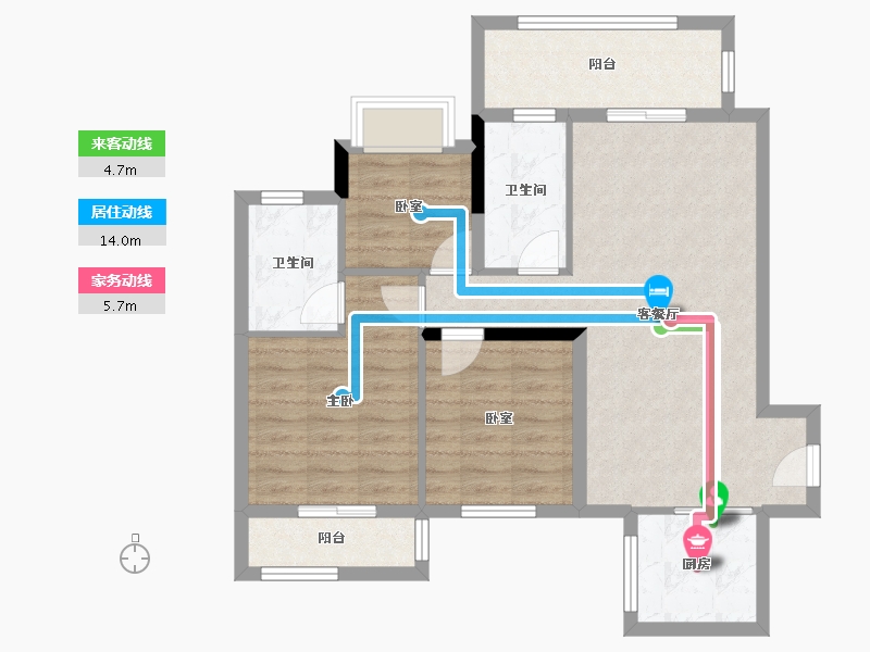 广西壮族自治区-桂林市-兴进漓江壹号龙鼎阁-82.40-户型库-动静线