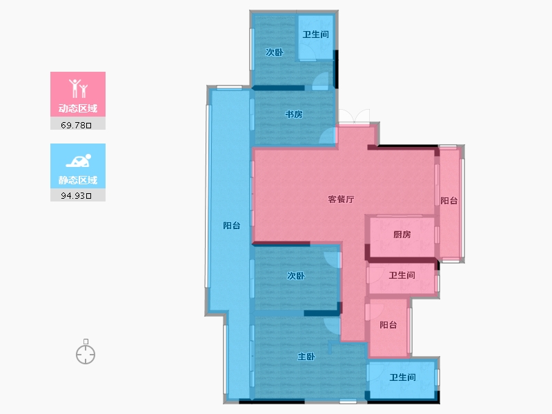 湖南省-湘潭市-建工融城名著-148.00-户型库-动静分区