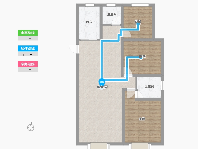 新疆维吾尔自治区-乌鲁木齐市-紫煜臻城-臻园-93.70-户型库-动静线