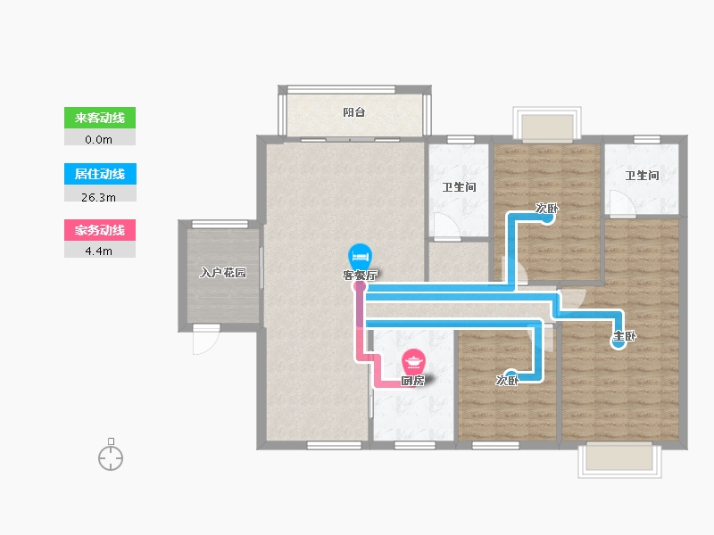 广西壮族自治区-柳州市-独秀苑-二期-116.50-户型库-动静线