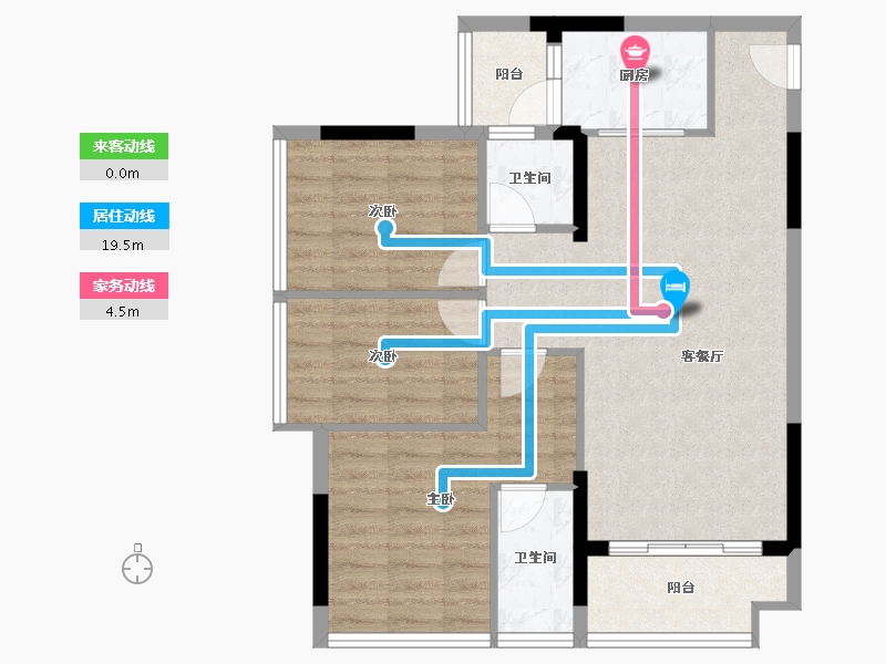 广东省-梅州市-百福世纪城-72.00-户型库-动静线