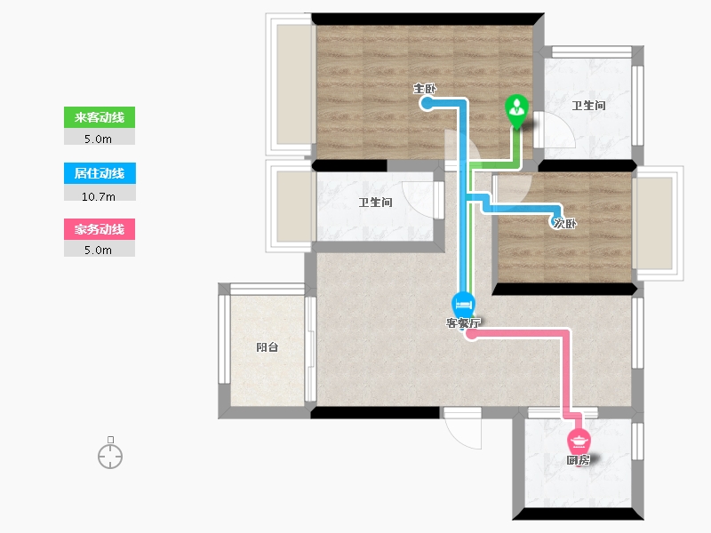 四川省-宜宾市-碧桂园时代之光二期-80.00-户型库-动静线