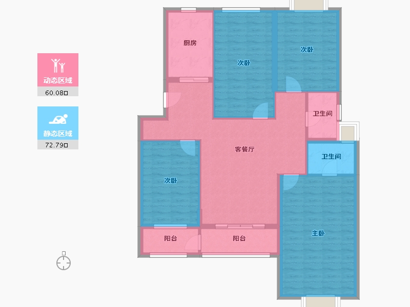 江苏省-苏州市-文萃苑-114.40-户型库-动静分区