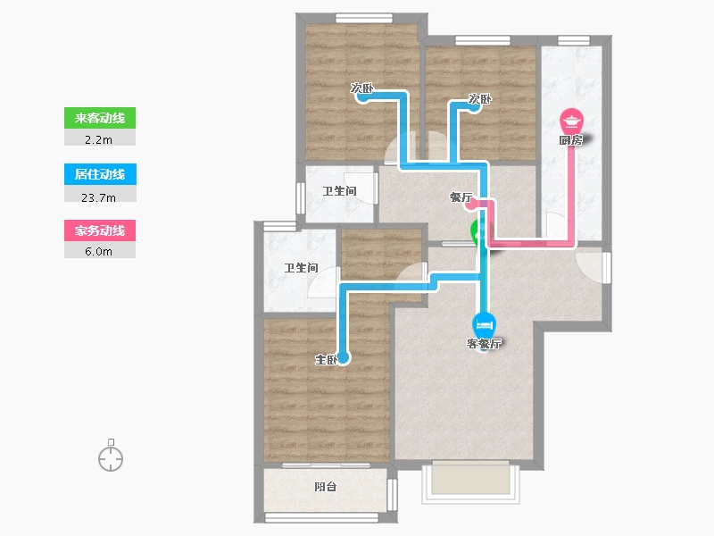 河北省-石家庄市-壹江城-102.40-户型库-动静线