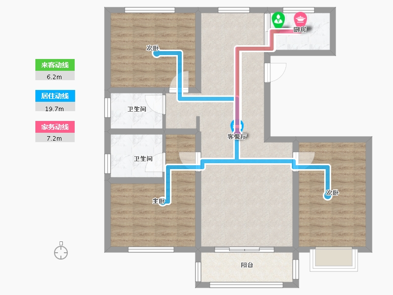 山西省-长治市-德润学院-95.20-户型库-动静线