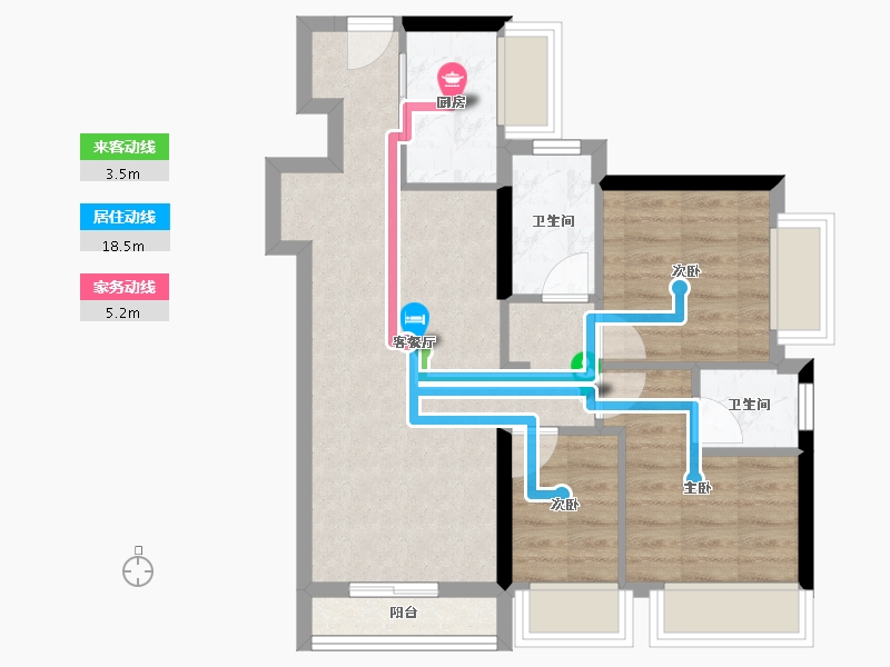 广东省-东莞市-松山湖国际人才社区-61.34-户型库-动静线