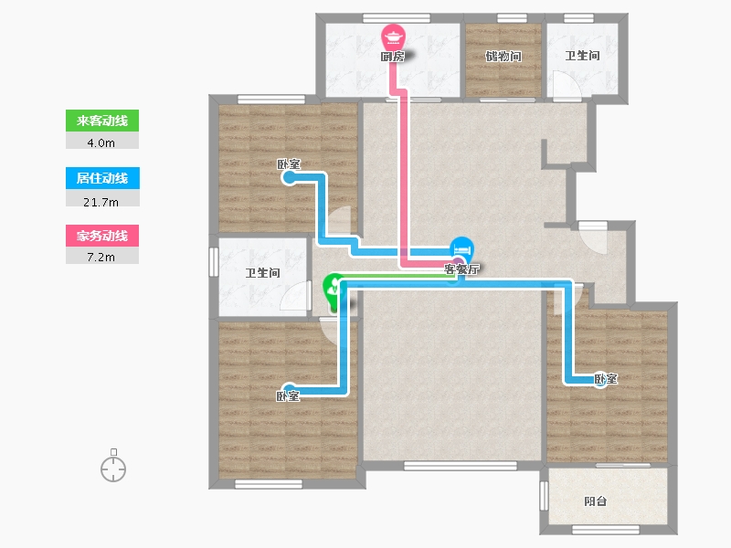 山东省-济南市-山水华府-122.40-户型库-动静线