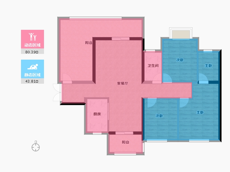 广西壮族自治区-玉林市-现代豪庭-110.00-户型库-动静分区