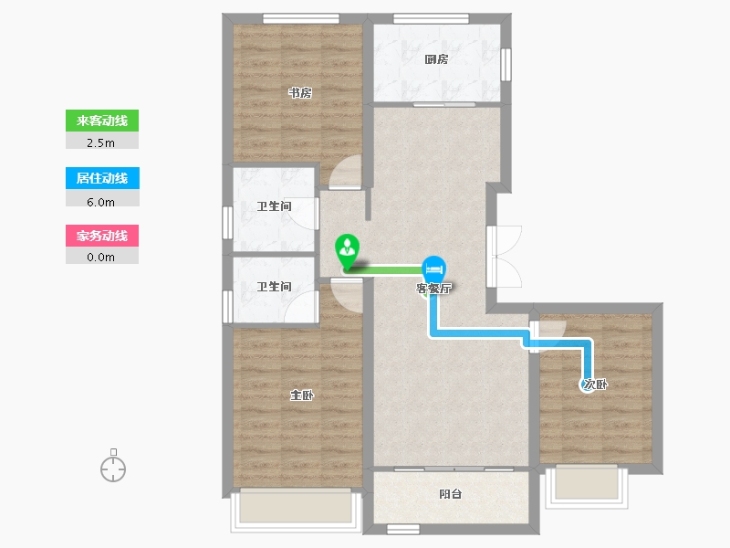 山西省-大同市-文瀛华庭-94.27-户型库-动静线