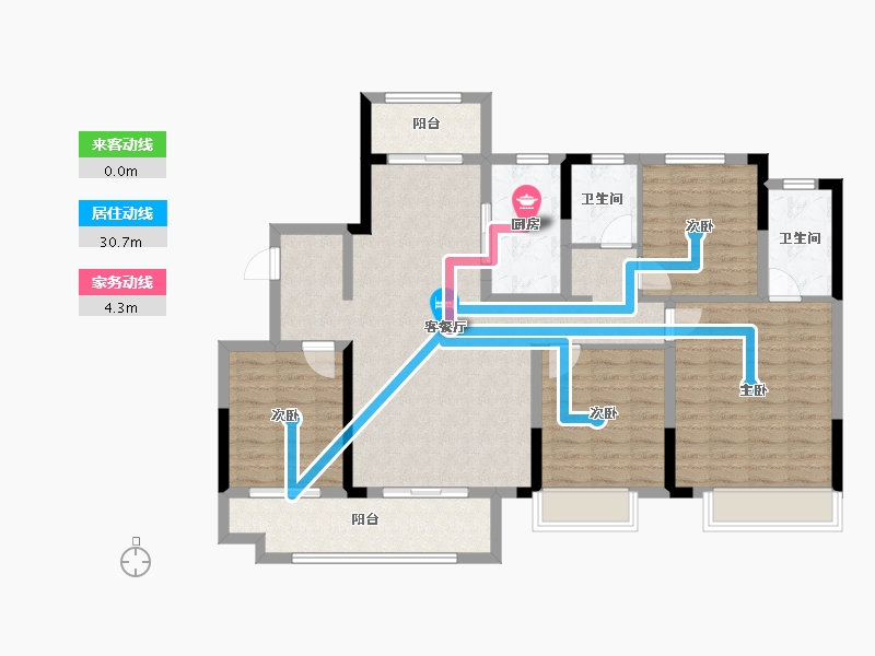 山东省-泰安市-五岳风华-114.40-户型库-动静线