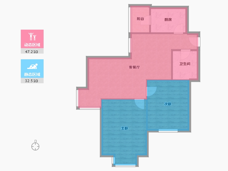 天津-天津市-东康家园-74.40-户型库-动静分区