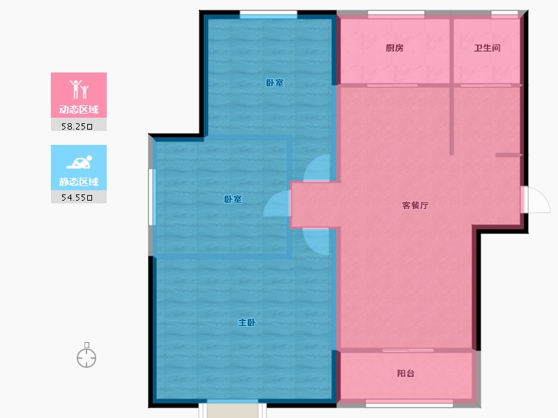 河南省-鹤壁市-浚县农场神农花园小区-103.41-户型库-动静分区