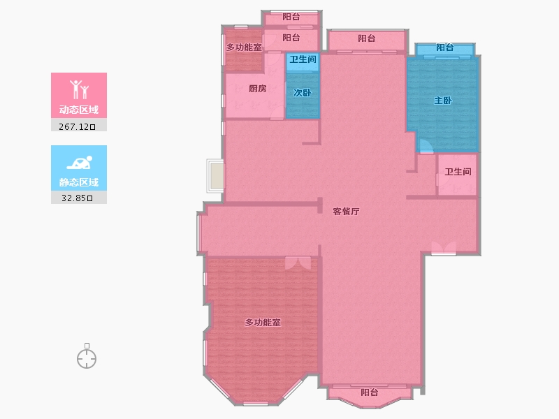 北京-北京市-星河湾-朗园-562.00-户型库-动静分区