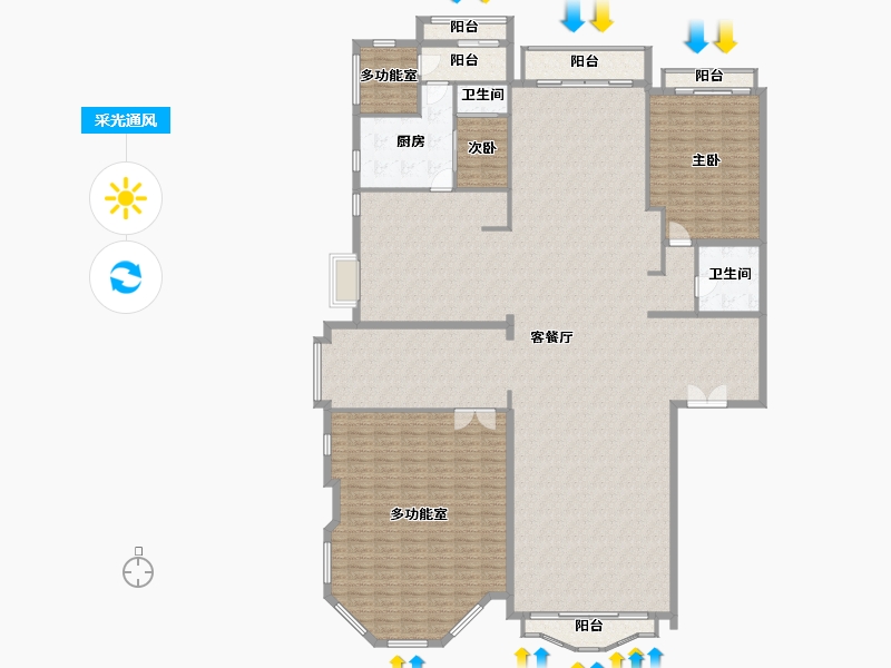 北京-北京市-星河湾-朗园-562.00-户型库-采光通风