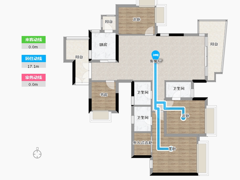 广东省-佛山市-广佛新世界庄园-122.00-户型库-动静线