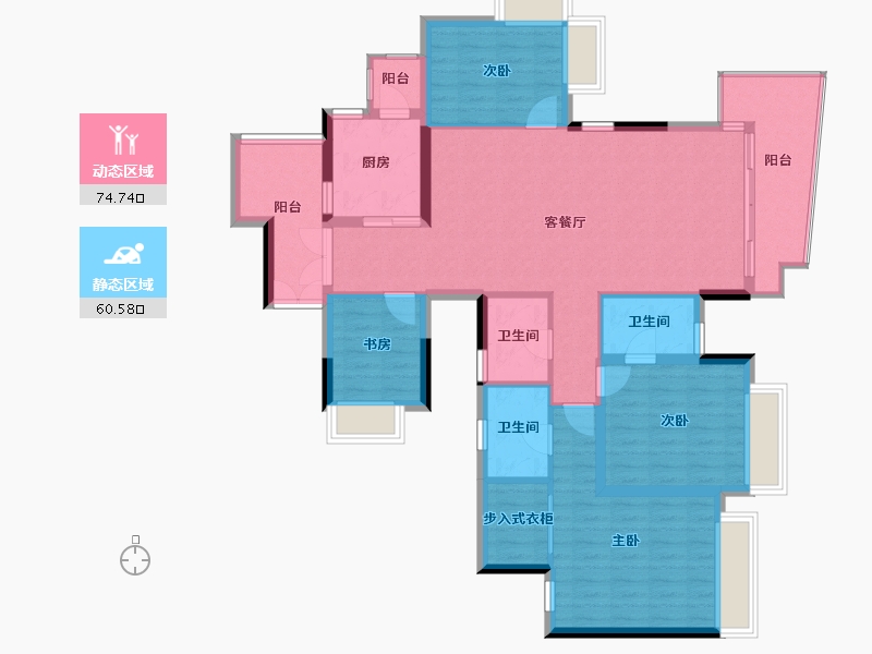 广东省-佛山市-广佛新世界庄园-122.00-户型库-动静分区