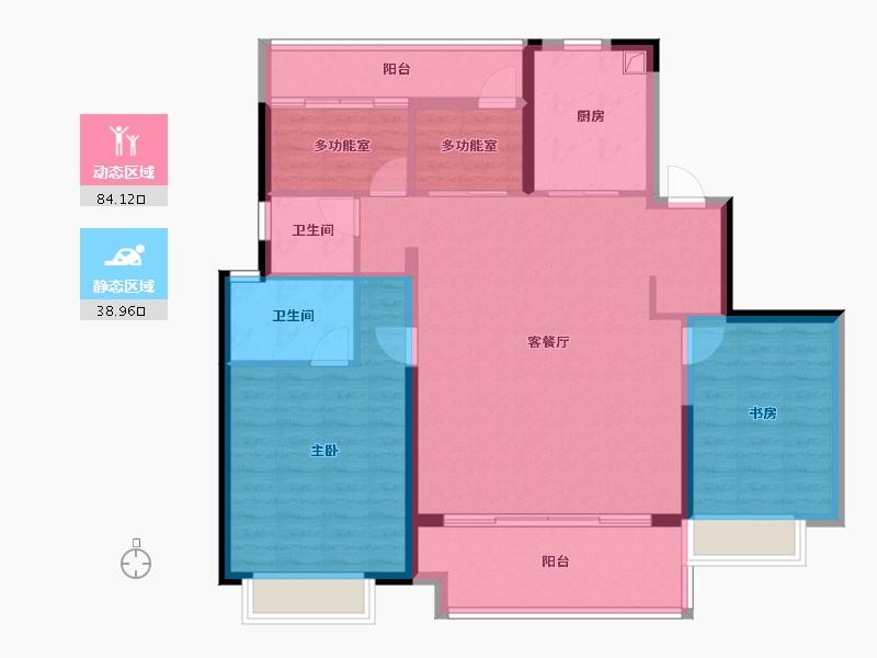 江西省-南昌市-保利艾溪湖-111.74-户型库-动静分区