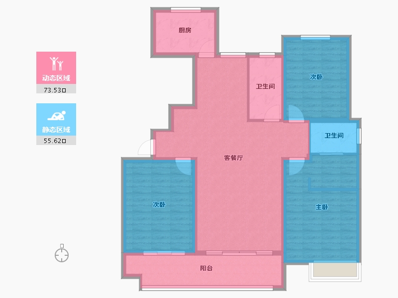 山东省-济宁市-太阳财富美景花园-124.00-户型库-动静分区