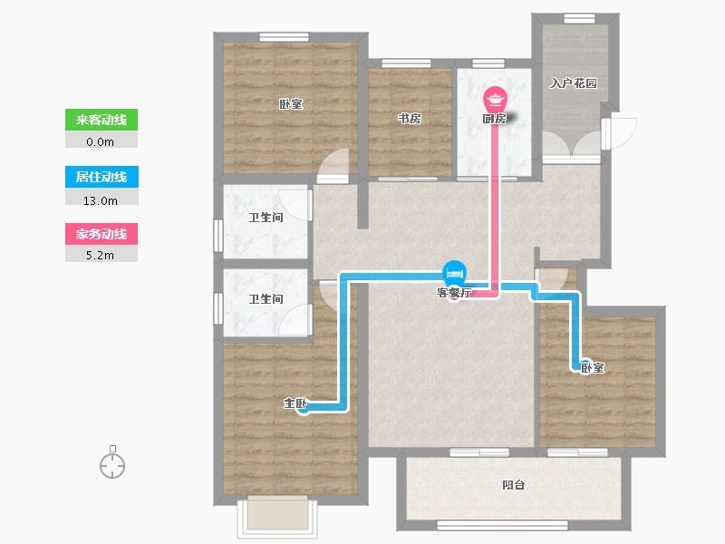 河北省-廊坊市-荣盛锦绣豪庭-101.73-户型库-动静线