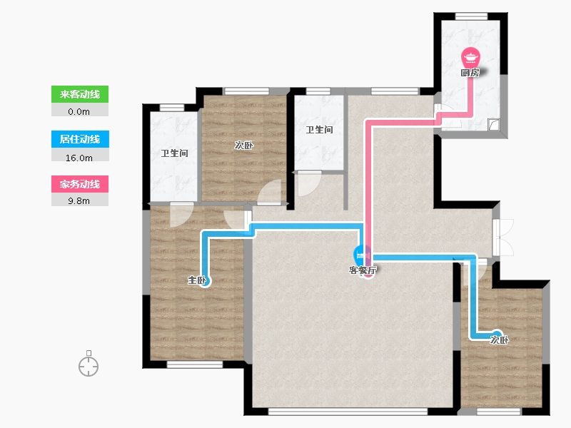 宁夏回族自治区-银川市-花语轩北区-114.40-户型库-动静线