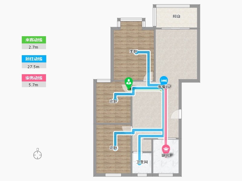 江苏省-淮安市-学府名门-92.00-户型库-动静线