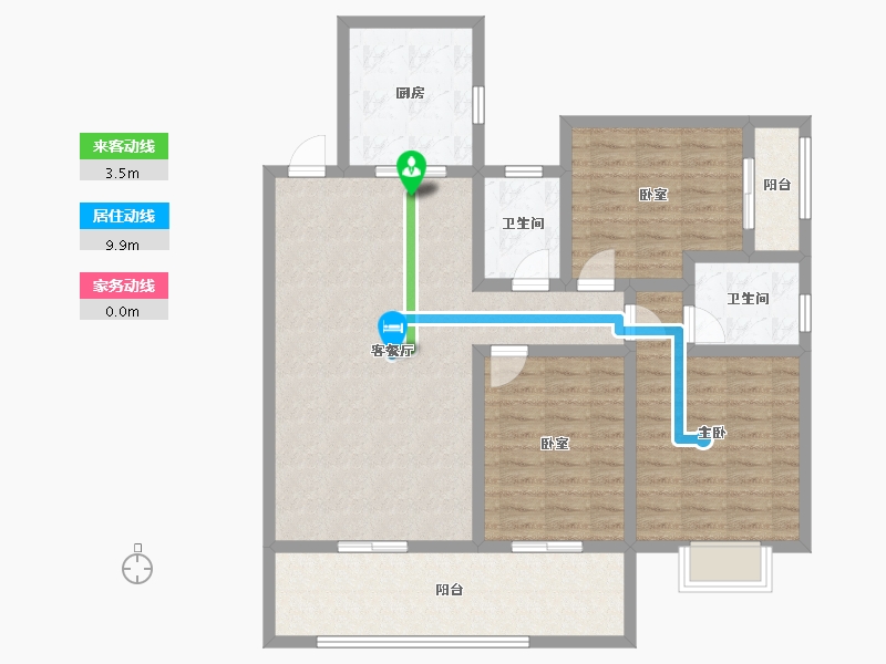 广西壮族自治区-桂林市-幸福家园-99.51-户型库-动静线