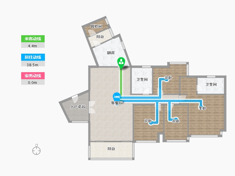 四川省-成都市-时代晶科名苑-142.40-户型库-动静线