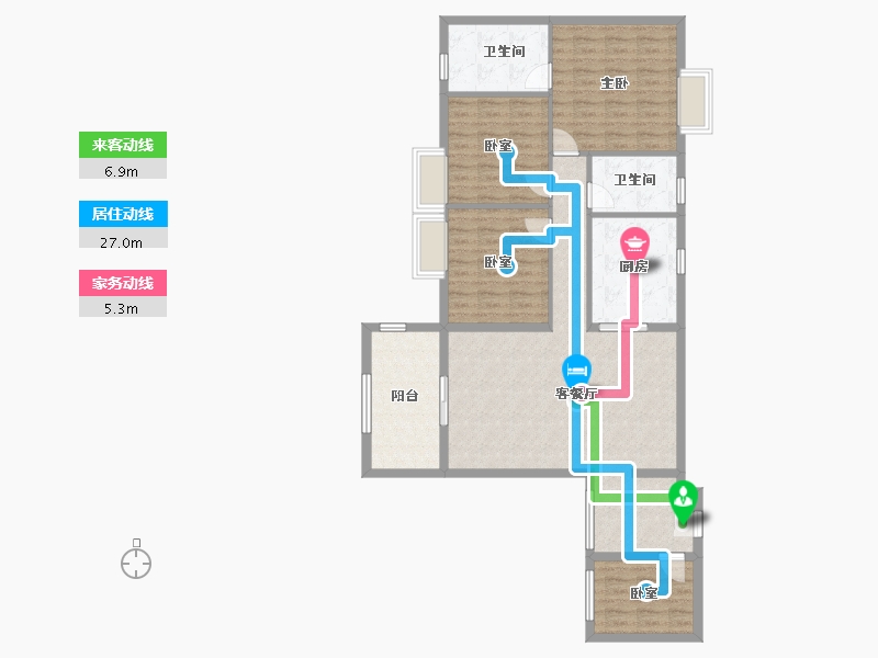 四川省-成都市-蜀都新邨-91.00-户型库-动静线