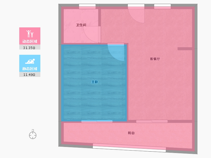 浙江省-杭州市-中天珺府-39.20-户型库-动静分区