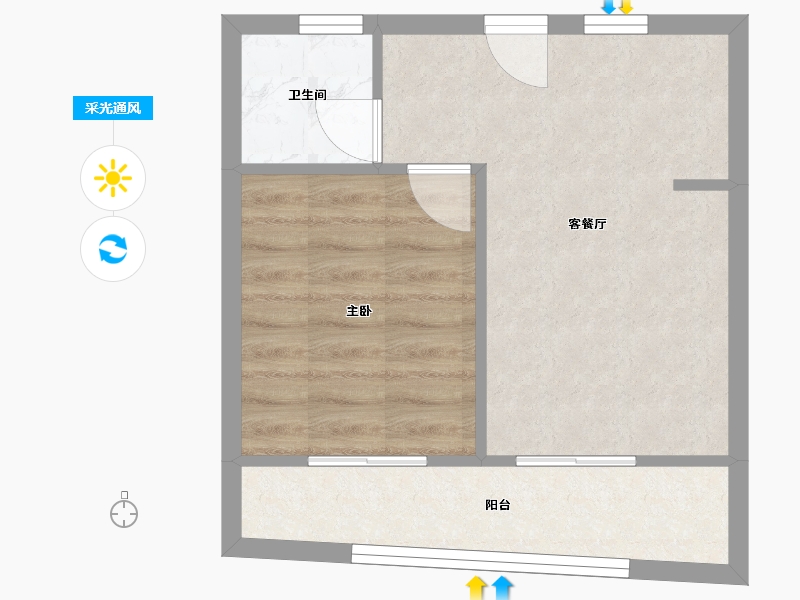 浙江省-杭州市-中天珺府-39.20-户型库-采光通风