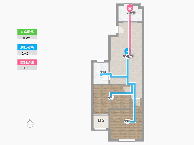 浙江省-温州市-聚欢家园-56.00-户型库-动静线