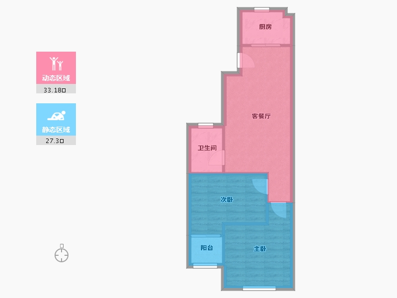 浙江省-温州市-聚欢家园-56.00-户型库-动静分区