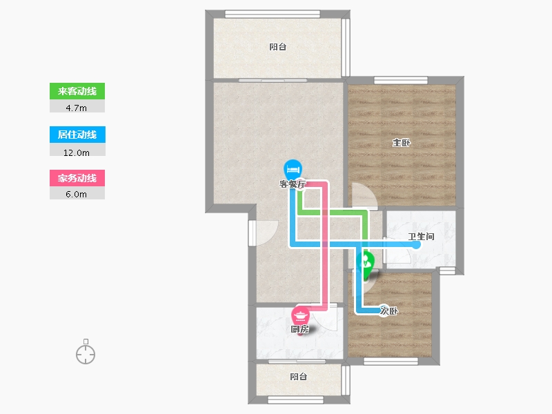 四川省-成都市-叠香庄园-77.00-户型库-动静线