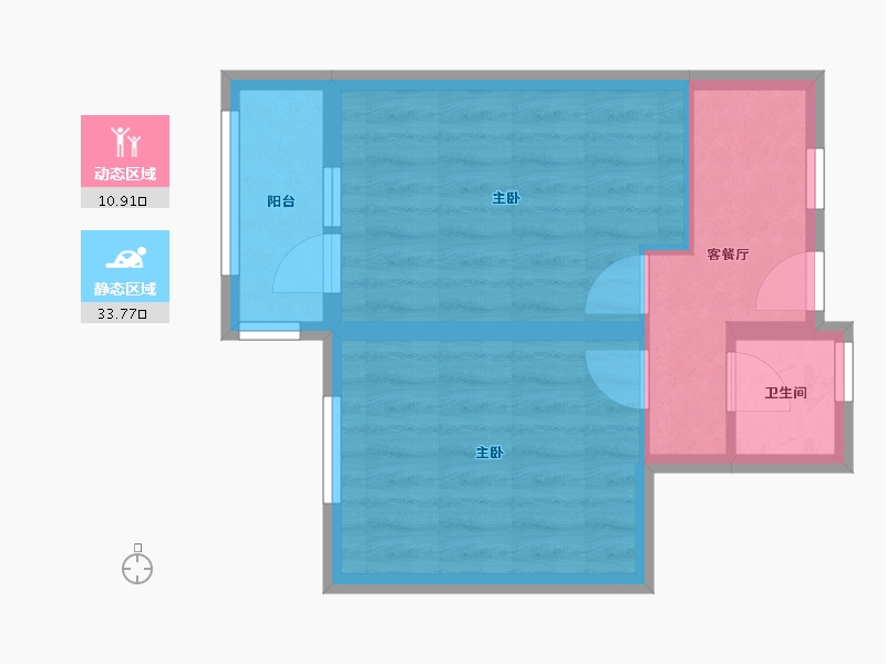 上海-上海市-新泾二村-42.00-户型库-动静分区