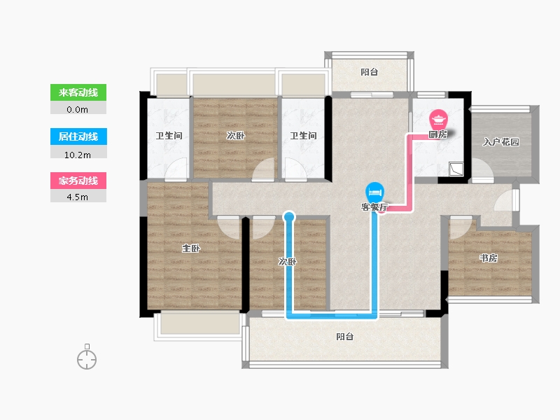 广东省-广州市-华发新城-120.00-户型库-动静线