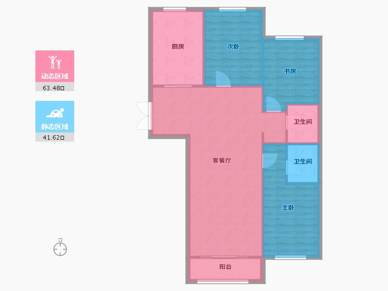 黑龙江省-哈尔滨市-森林小镇-89.00-户型库-动静分区