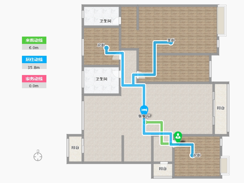 吉林省-白城市-锦东塞哥维亚-270.84-户型库-动静线