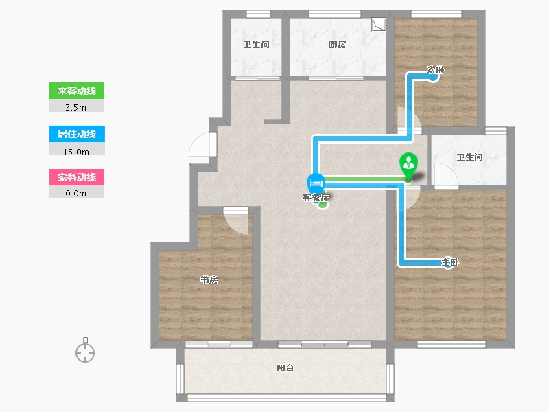 山东省-临沂市-开元上府-103.64-户型库-动静线