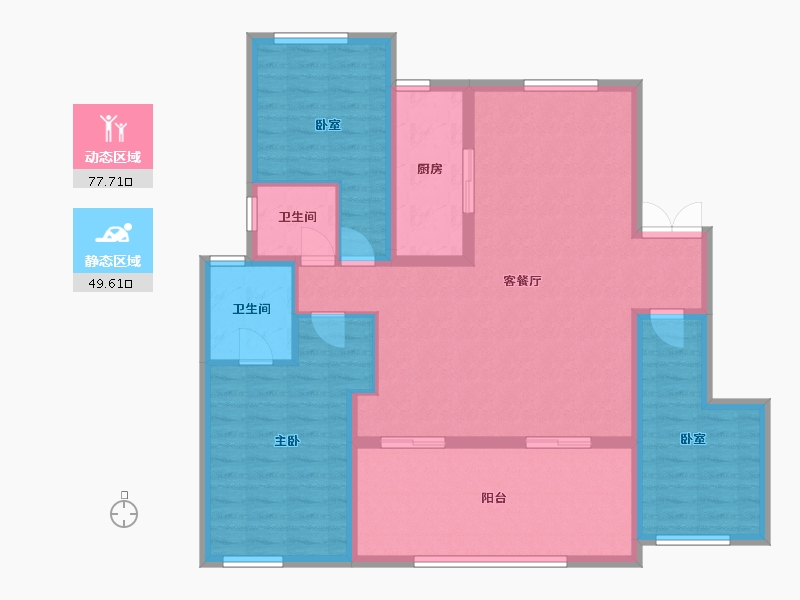 四川省-成都市-盛世天玺-114.93-户型库-动静分区