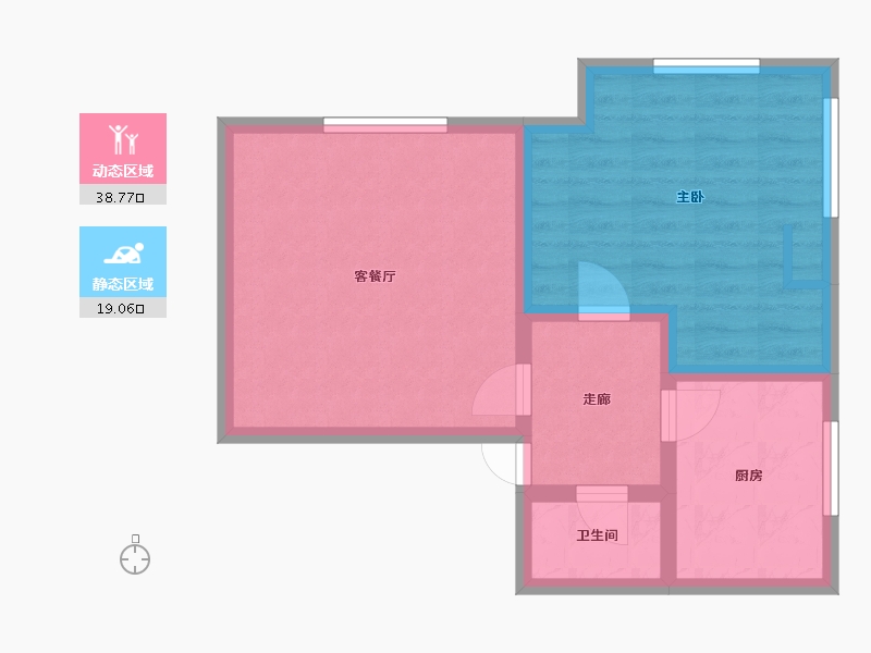 甘肃省-兰州市-南河新村小区-40.00-户型库-动静分区